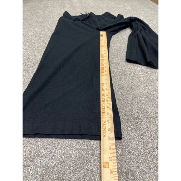 Chaps pull on wide leg pants womens sz small black linen trousers minimalistic - Picture 6 of 12